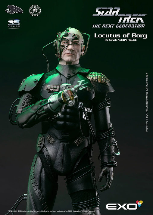 Star Trek - The Next Generation: Picard als Locutus von Borg, 1/6 Figur von EXO-6