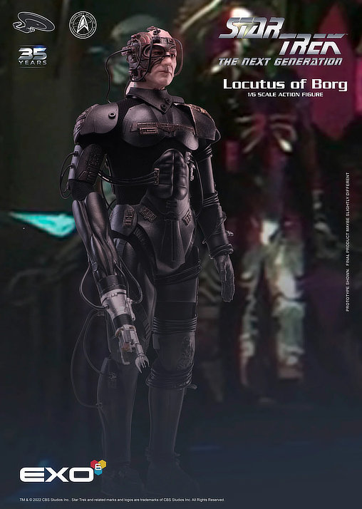 Star Trek - The Next Generation: Picard als Locutus von Borg, 1/6 Figur von EXO-6