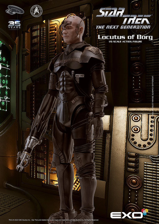 Star Trek - The Next Generation: Picard als Locutus von Borg, 1/6 Figur von EXO-6