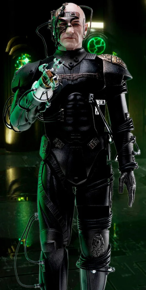 Star Trek - The Next Generation: Picard als Locutus von Borg, 1/6 Figur von EXO-6