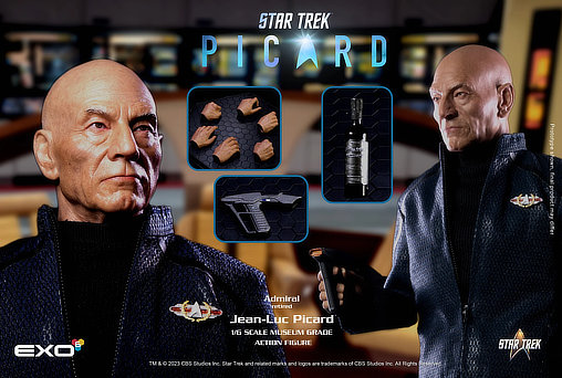 Star Trek - Picard: Admiral Jean-Luc Picard, 1/6 Figur von EXO-6