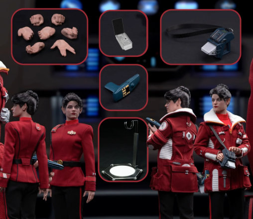 Star Trek - The Wrath of Khan: Lt. Saavik Regula - One Version, 1/6 Figur ... https://spaceart.de/produkte/st033-star-trek-saavik-regula-figur-exo-6.php