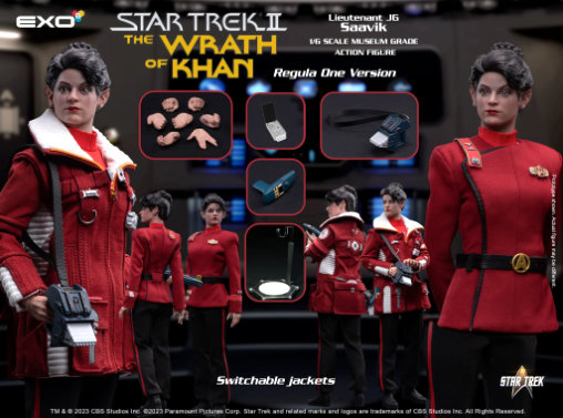Star Trek - The Wrath of Khan: Lieutenant Saavik - Regula One Version, 1/6 Figur von EXO-6