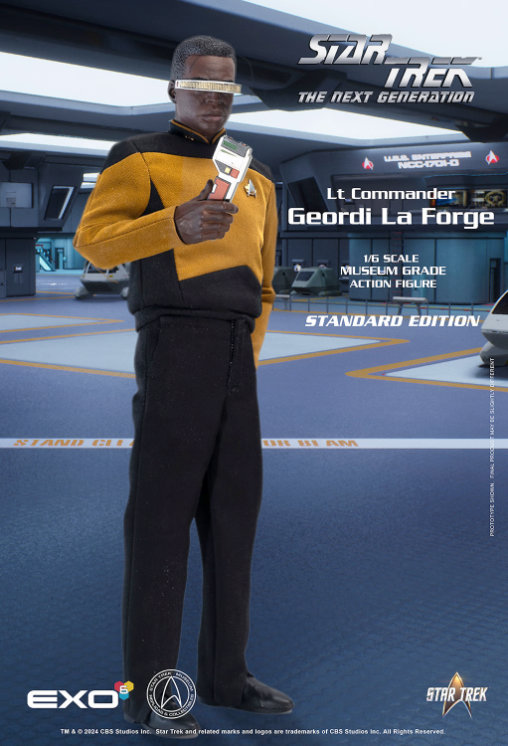 Star Trek - The Next Generation: Lt. Commander Geordi La Forge, 1/6 Figur von EXO-6