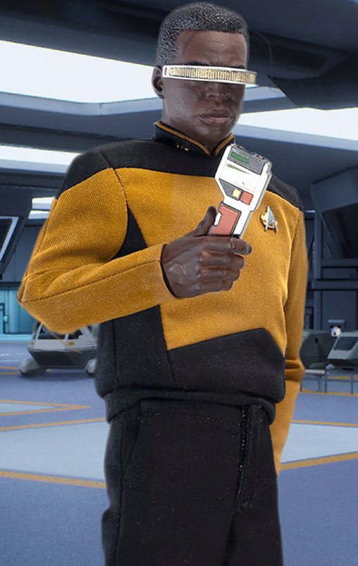 Star Trek - The Next Generation: Lt. Commander Geordi La Forge, 1/6 Figur von EXO-6