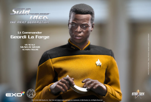 Star Trek - The Next Generation: Lt. Commander Geordi La Forge, 1/6 Figur von EXO-6
