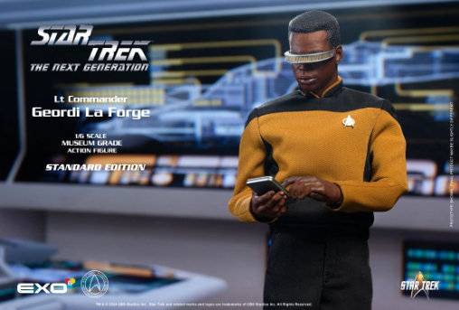 Star Trek - The Next Generation: Lt. Commander Geordi La Forge, 1/6 Figur von EXO-6