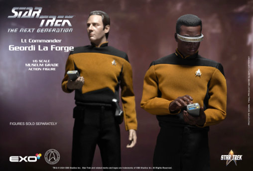 Star Trek - The Next Generation: Lt. Commander Geordi La Forge, 1/6 Figur von EXO-6