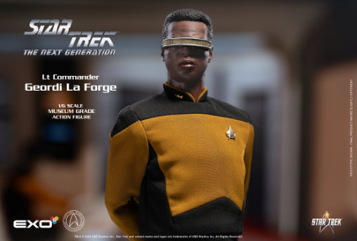 Star Trek - The Next Generation: Lt. Commander Geordi La Forge, 1/6 Figur von EXO-6