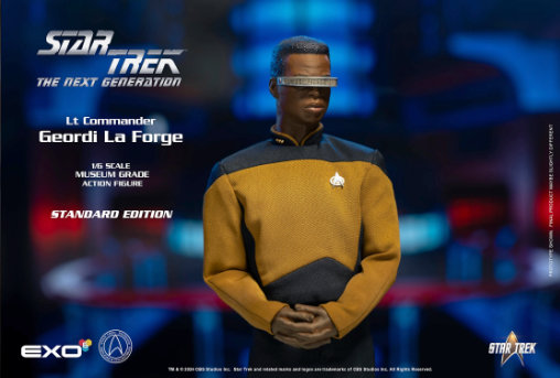 Star Trek - The Next Generation: Lt. Commander Geordi La Forge, 1/6 Figur von EXO-6