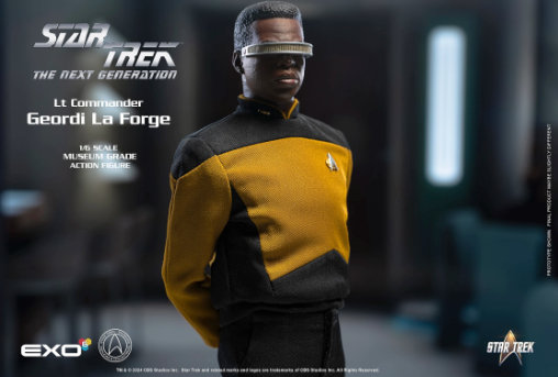 Star Trek - The Next Generation: Lt. Commander Geordi La Forge, 1/6 Figur von EXO-6