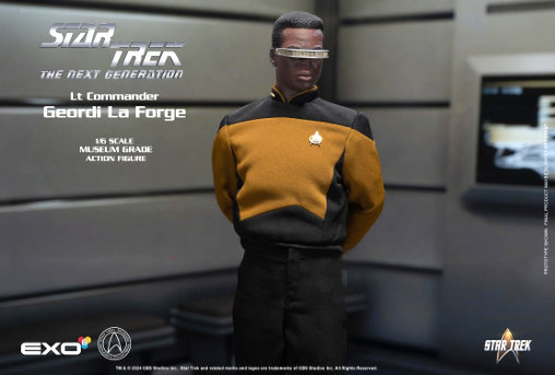 Star Trek - The Next Generation: Lt. Commander Geordi La Forge, 1/6 Figur von EXO-6