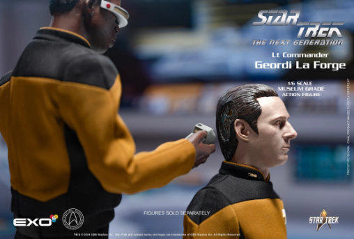 Star Trek - The Next Generation: Lt. Commander Geordi La Forge, 1/6 Figur von EXO-6