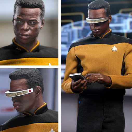 Star Trek - The Next Generation: Lt. Commander Geordi La Forge, 1/6 Figur