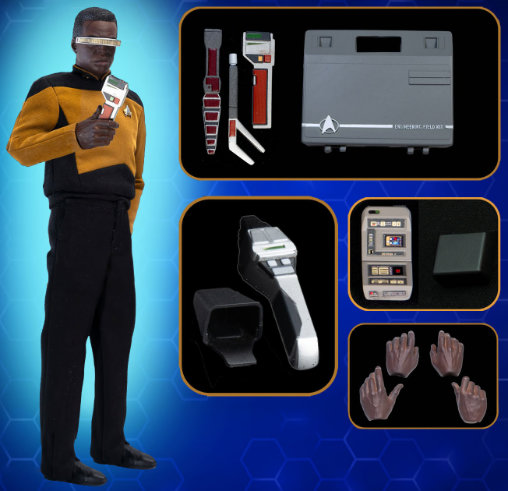 Star Trek - The Next Generation: Lt. Commander Geordi La Forge, 1/6 Figur von EXO-6