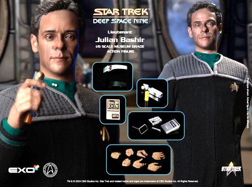 Star Trek - Deep Space Nine: Chief Medical Officer Lt Julian Bashir, 1/6 Figur von EXO-6