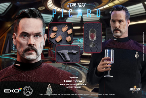 Star Trek - Picard: Captain Liam Shaw, 1/6 Figur von EXO-6