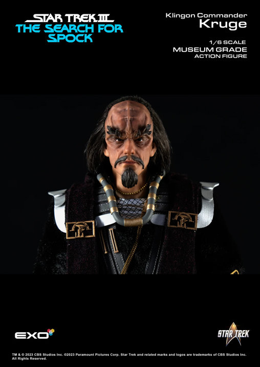 Star Trek - The Search for Spock: Klingon Commander Kruge, 1/6 Figur von EXO-6