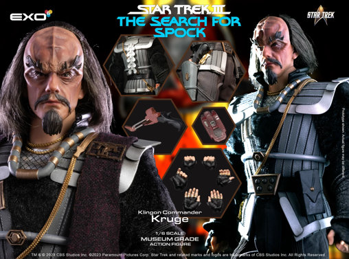 Star Trek - The Search for Spock: Klingon Commander Kruge, 1/6 Figur von EXO-6