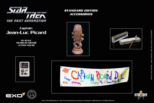 Star Trek - The Next Generation: Captain Jean-Luc Picard, 1/6 Figur von EXO-6