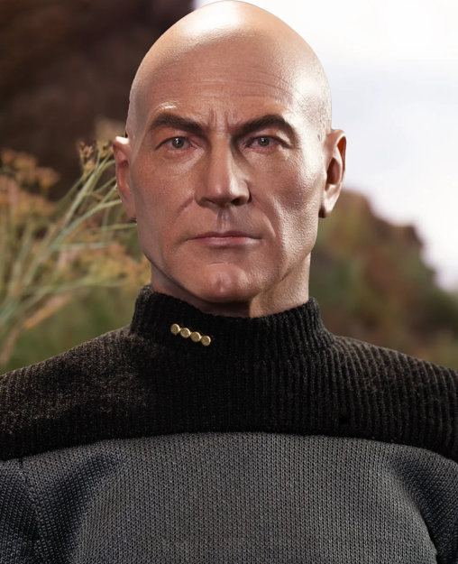 Star Trek - The Next Generation: Captain Jean-Luc Picard, 1/6 Figur von EXO-6