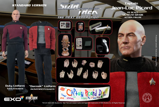 Star Trek - The Next Generation: Captain Jean-Luc Picard, 1/6 Figur von EXO-6