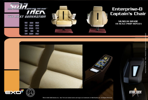 Star Trek - The Next Generation: Captain Jean-Luc Picards Chair, Fertig-Modell von EXO-6