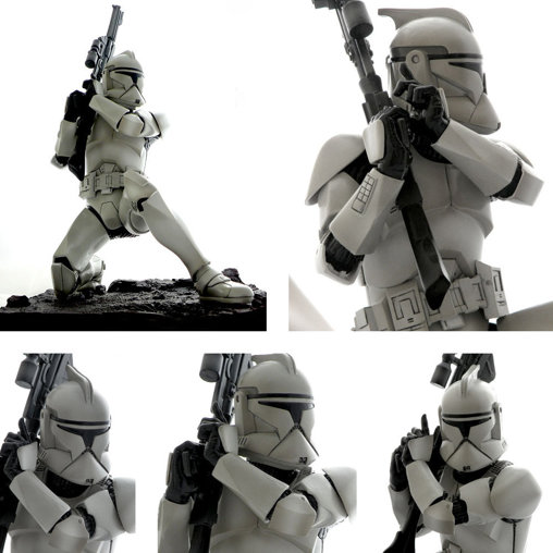 Star Wars - The Clone Wars: Clone Trooper - Art FX Statue, PVC Figur