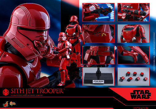 Star Wars - Episode IX - The Rise of Skywalker: Sith Jet Trooper, 1/6 Figur von Hot Toys