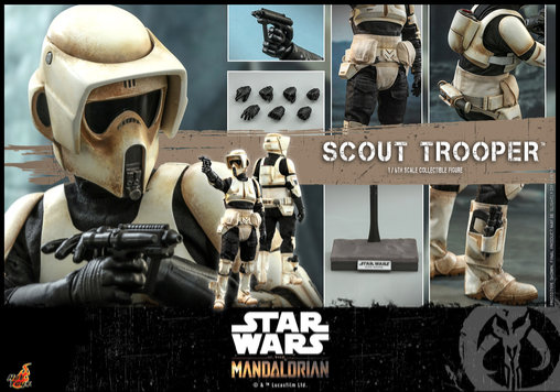 Star Wars - The Mandalorian: Scout Trooper, 1/6 Figur von Hot Toys