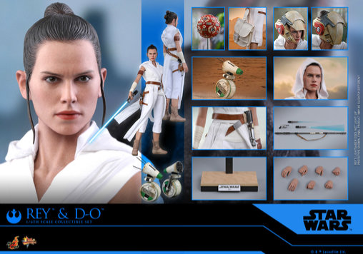 Star Wars - Episode IX - The Rise of Skywalker: Rey und D-O, 1/6 Figur von Hot Toys