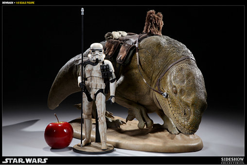 Star Wars - Episode IV - A New Hope: Dewback und Sandtrooper Corporal, 1/6 Statue und 1/6 Figur ... https://spaceart.de/produkte/sw024-dewback-statue-sandtrooper-corporal-figur-sideshow-100032-21383-747720214958-747720209091-spaceart.php