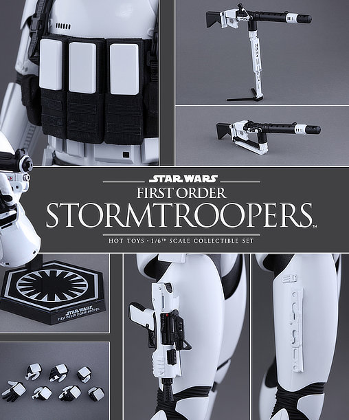 Star Wars - Episode VII - The Force Awakens: First Order Stormtrooper Set, 1/6 Figur von Hot Toys