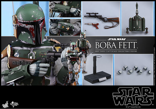 Star Wars - Episode V - The Empire Strikes Back: Boba Fett, 1/6 Figur von Hot Toys