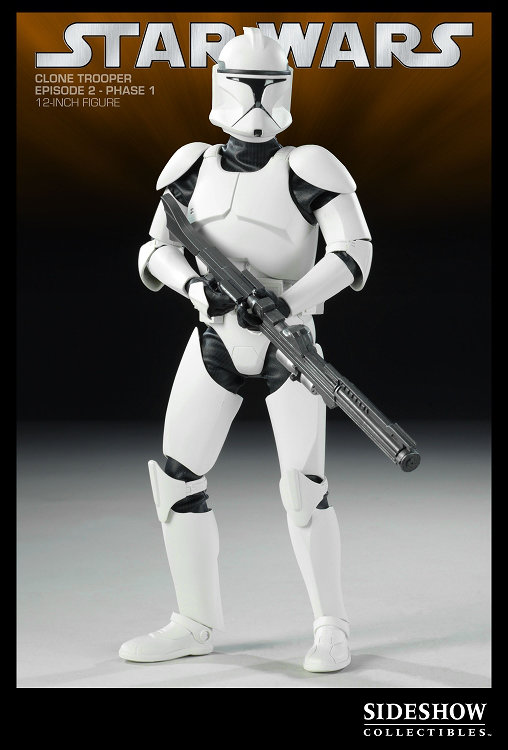 Star Wars - The Clone Wars: Republic Clone Trooper - Phase I Armor, 1/6 Figur von Sideshow