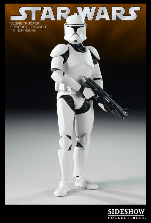 Star Wars - The Clone Wars: Republic Clone Trooper - Phase I Armor, 1/6 Figur von Sideshow