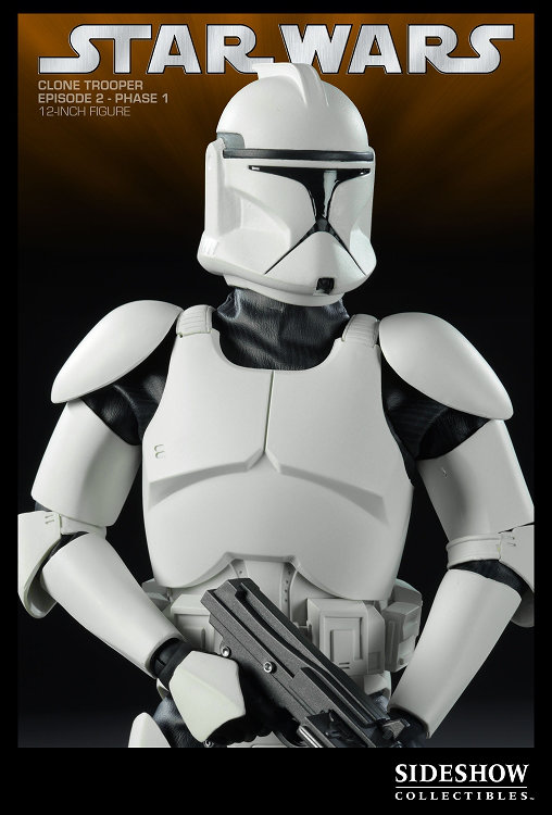 Star Wars - The Clone Wars: Republic Clone Trooper - Phase I Armor, 1/6 Figur von Sideshow