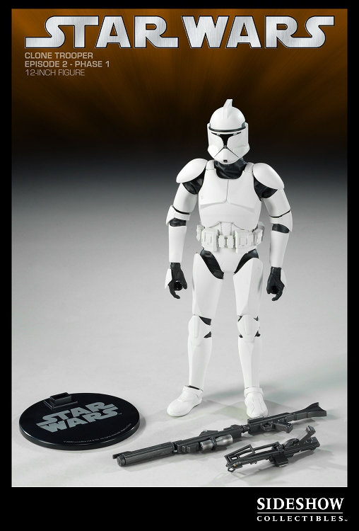 Star Wars - The Clone Wars: Republic Clone Trooper - Phase I Armor, 1/6 Figur von Sideshow