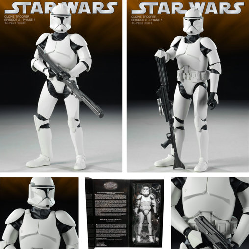 Star Wars - The Clone Wars: Republic Clone Trooper - Phase I Armor, 1/6 Figur