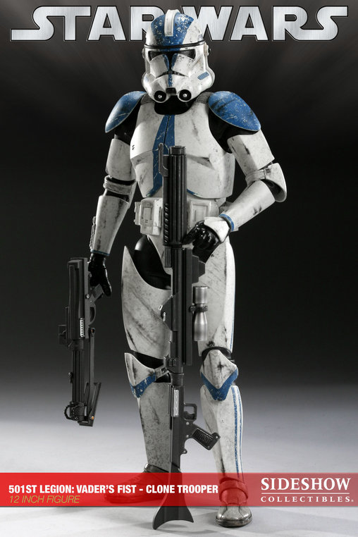 Star Wars - The Clone Wars: 501 Legion Clone Trooper, 1/6 Figur von Sideshow