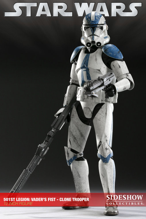 Star Wars - The Clone Wars: 501 Legion Clone Trooper, 1/6 Figur von Sideshow