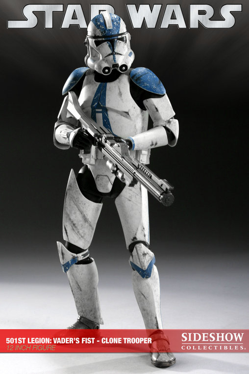 Star Wars - The Clone Wars: 501 Legion Clone Trooper, 1/6 Figur von Sideshow