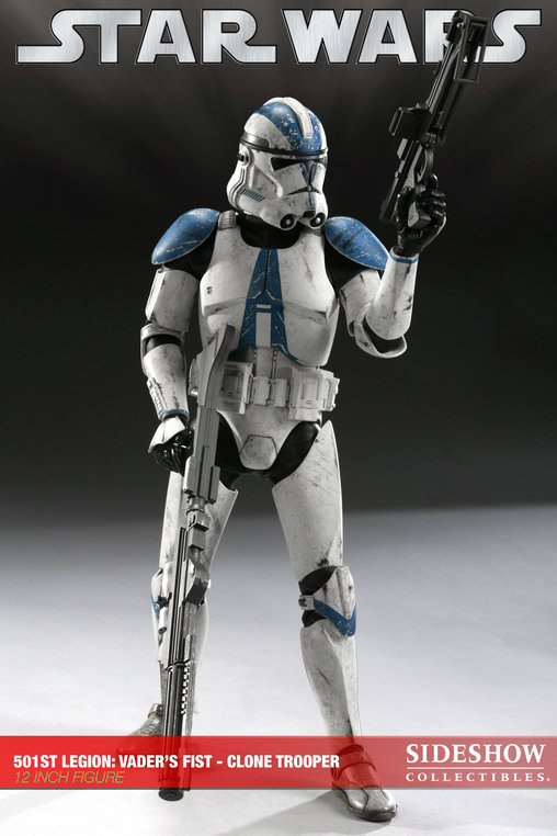 Star Wars - The Clone Wars: 501 Legion Clone Trooper, 1/6 Figur von Sideshow