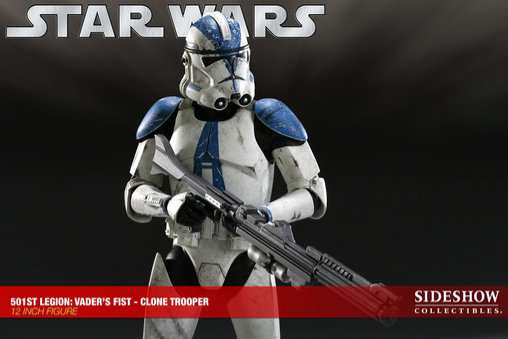 Star Wars - The Clone Wars: 501 Legion Clone Trooper, 1/6 Figur von Sideshow