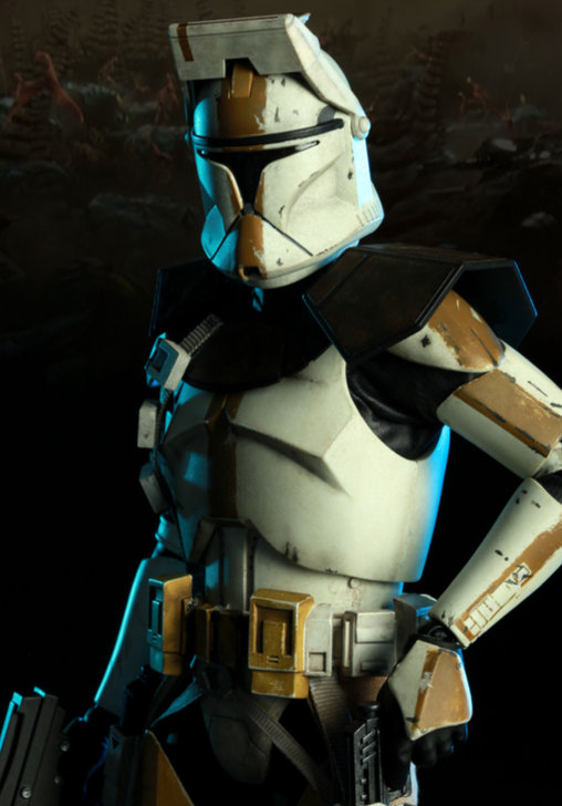 Star Wars - The Clone Wars: Commander Bly - 327th Star Corps, 1/6 Figur von Sideshow