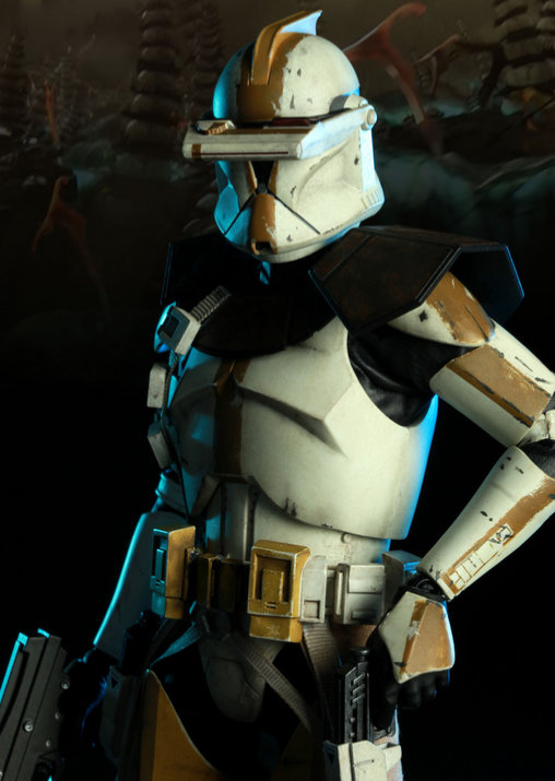 Star Wars - The Clone Wars: Commander Bly - 327th Star Corps, 1/6 Figur von Sideshow