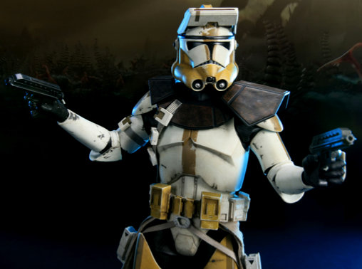 Star Wars - The Clone Wars: Commander Bly - 327th Star Corps, 1/6 Figur von Sideshow