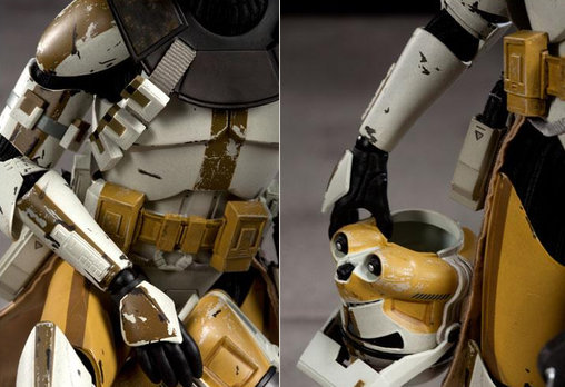 Star Wars - The Clone Wars: Commander Bly - 327th Star Corps, 1/6 Figur von Sideshow