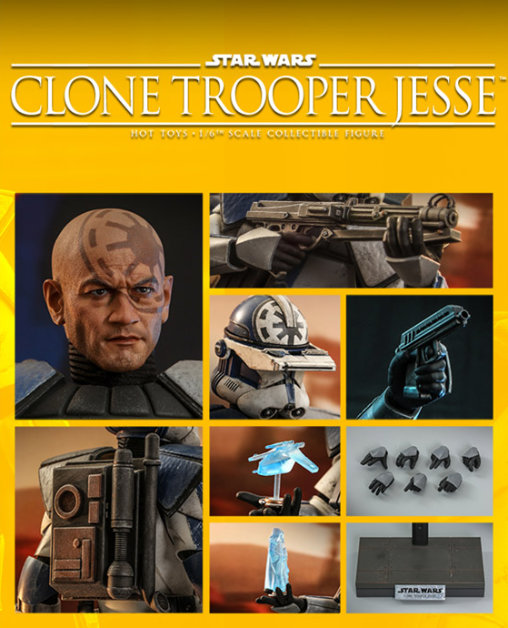 Star Wars - The Clone Wars: Clone Trooper Jesse, 1/6 Figur von Hot Toys