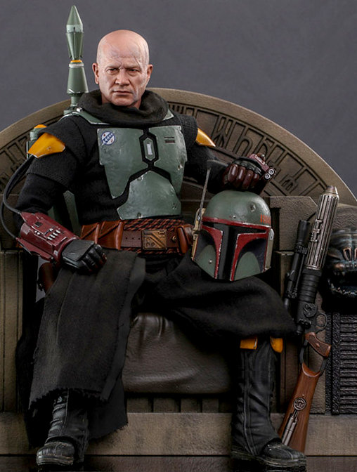 Star Wars - The Mandalorian: Boba Fett - Repaint Armor and Throne, 1/6 Figur von Hot Toys
